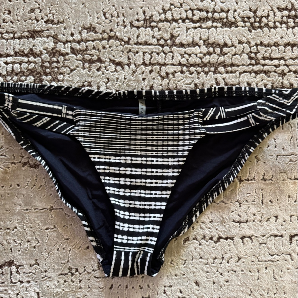 Vitamin A Black and White Bikini Top